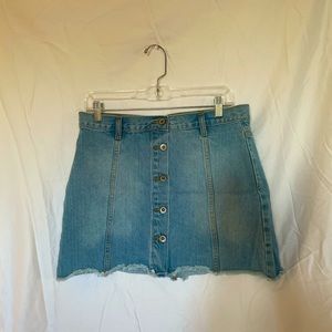Forever 21 Button Down Jean Skirt